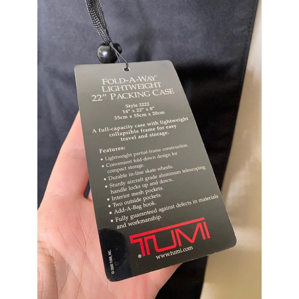 New tumi fold a way lightweight 22